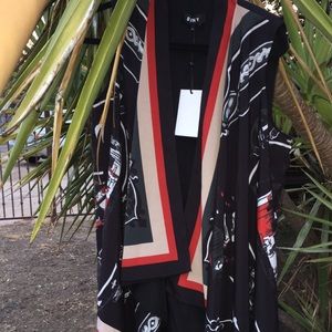 DKNY scarf vest